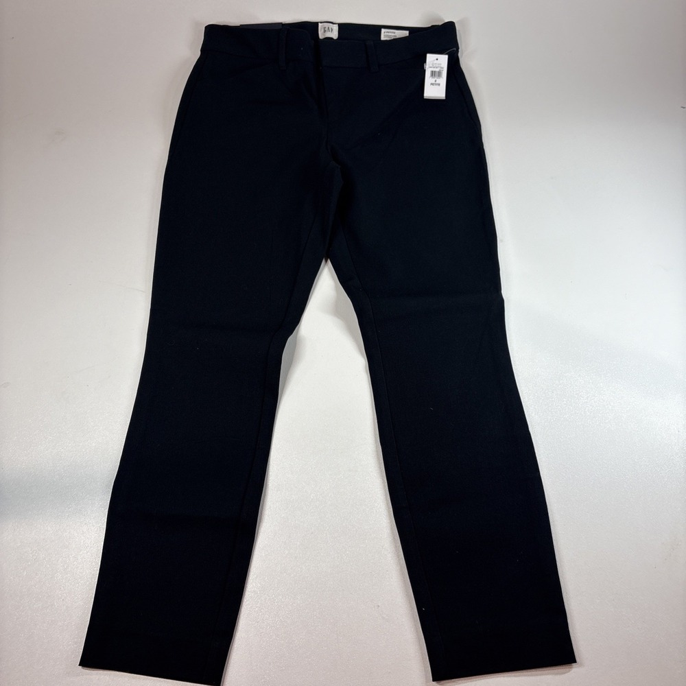 GAP Pants Signature Skinny Ankle ‎ Mid Rise Size 2 Petite Black NWT